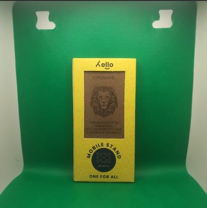 Hello Wooden Mobile Stand  Courage