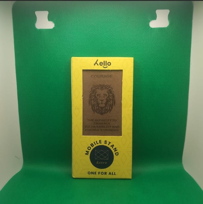 Hello Wooden Mobile Stand  Courage