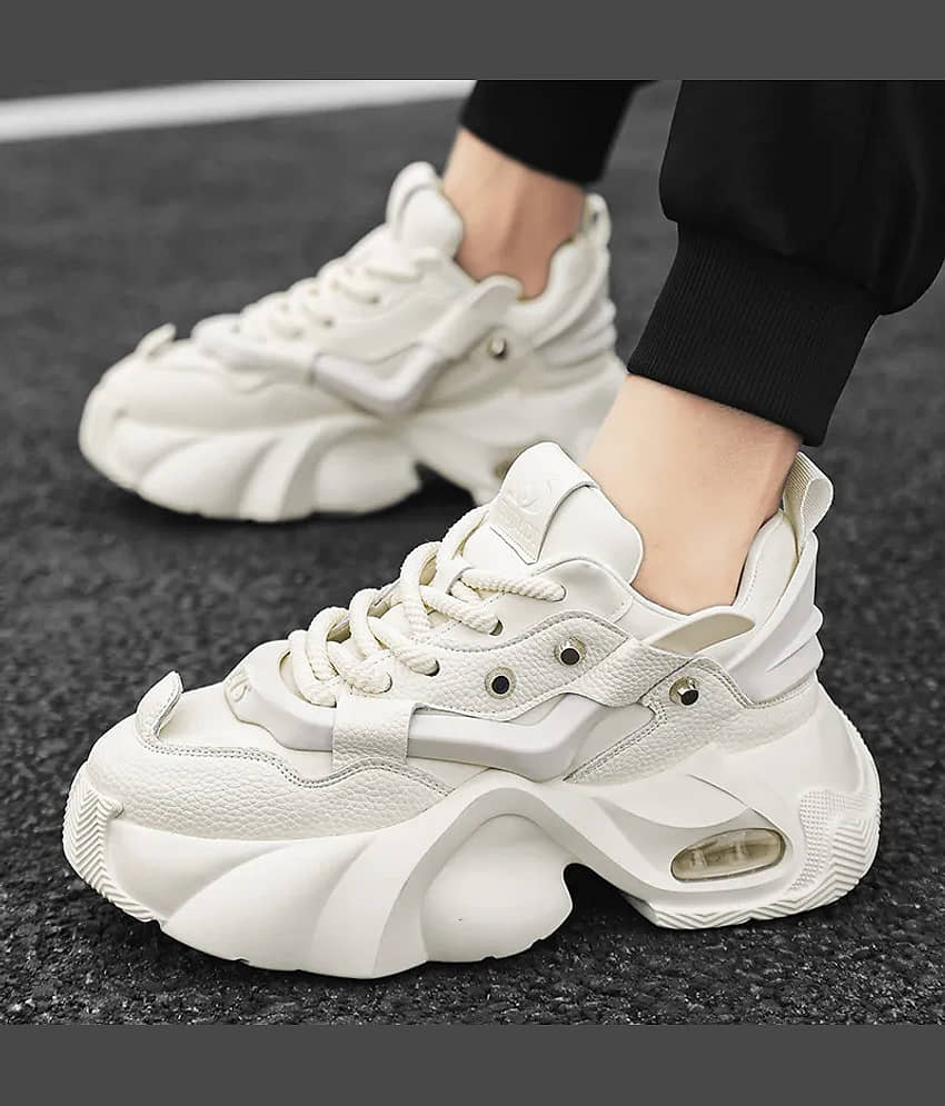 Akiko Shadow Pulse X1 White Men's Sneakers