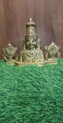 BRASS BALAJI WITH SHANKU CHAKRA IDOL BRASS BALAJI WITH SHANKU CHAKRA IDOL