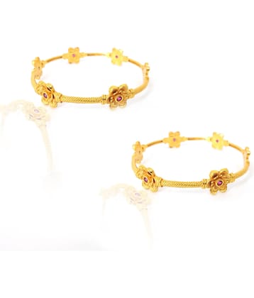 JIPPA - Gold Bangle ( Pack of 1 )
