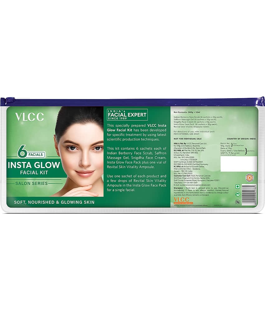 Vlcc Salon Series Instaglow Facial Kit , 6 Facials , 252G , For Instantglow