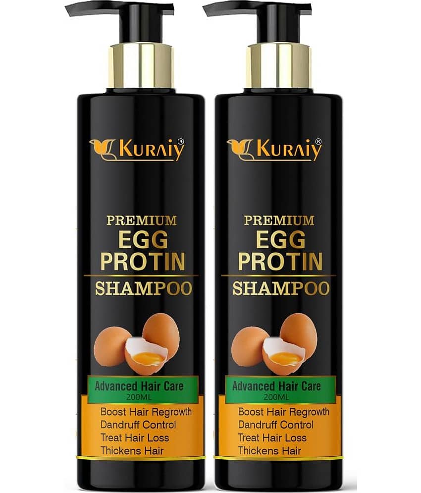 KURAIY EGGPROTEIN SHAMPOO FOR SMOOTH & SHINY HAIR 200ML PACK OF 2