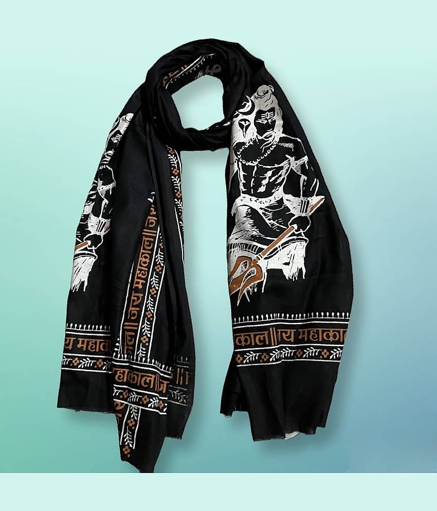 Mk weaves Pack of 1 Cotton Below 300 -GSM Bath Towel & Scarves ( Black )