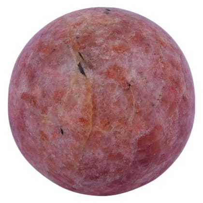 Sunstone Ball Healing Crystal Handcarved Crystal Stone Sphere Ball, Polished Feng Shui Crystal Ball for Reiki, Healing, Vastu(KI_22)  by Krishna Impex