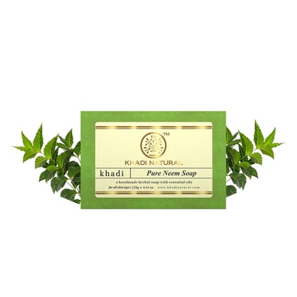Khadi Natural Pure Neem Soap - 125gm Khadi Natural Pure Neem Soap - 125gm