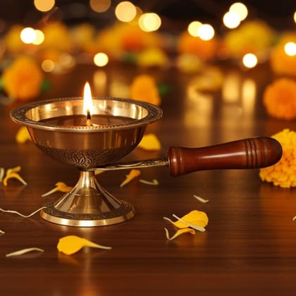 Brass Table Decor Deepak (FMAS684 D)