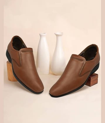 Ajanta Tan Men's Slip On Formal Shoes