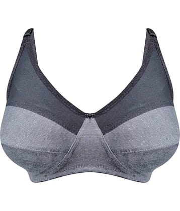 Clovia Cotton Blend Non Padded Women's Everyday Bra ( Grey Melange )