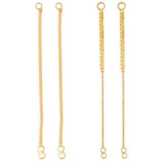 1gram gold Plated Kanchain Ear chain earcuff Ear to Ear Combo for Women & Girls