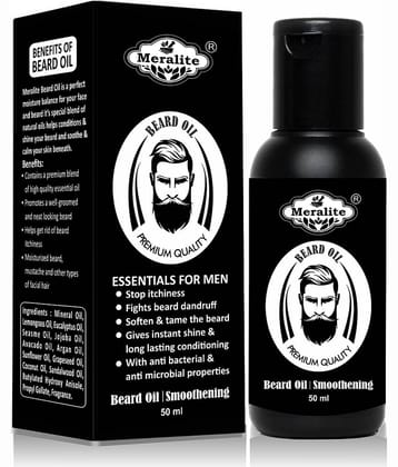 MERALITE - 50mL Promotes Beard Growth Beard Oil ( Pack of 1 )