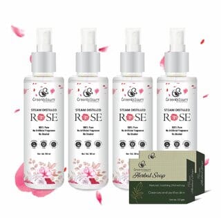 Greenblosum Rose Water Skin Toner 100ml  Gulab jal  No Paraben  Alcohol Free  Cleanses, Hydrates  Moisturises Skin