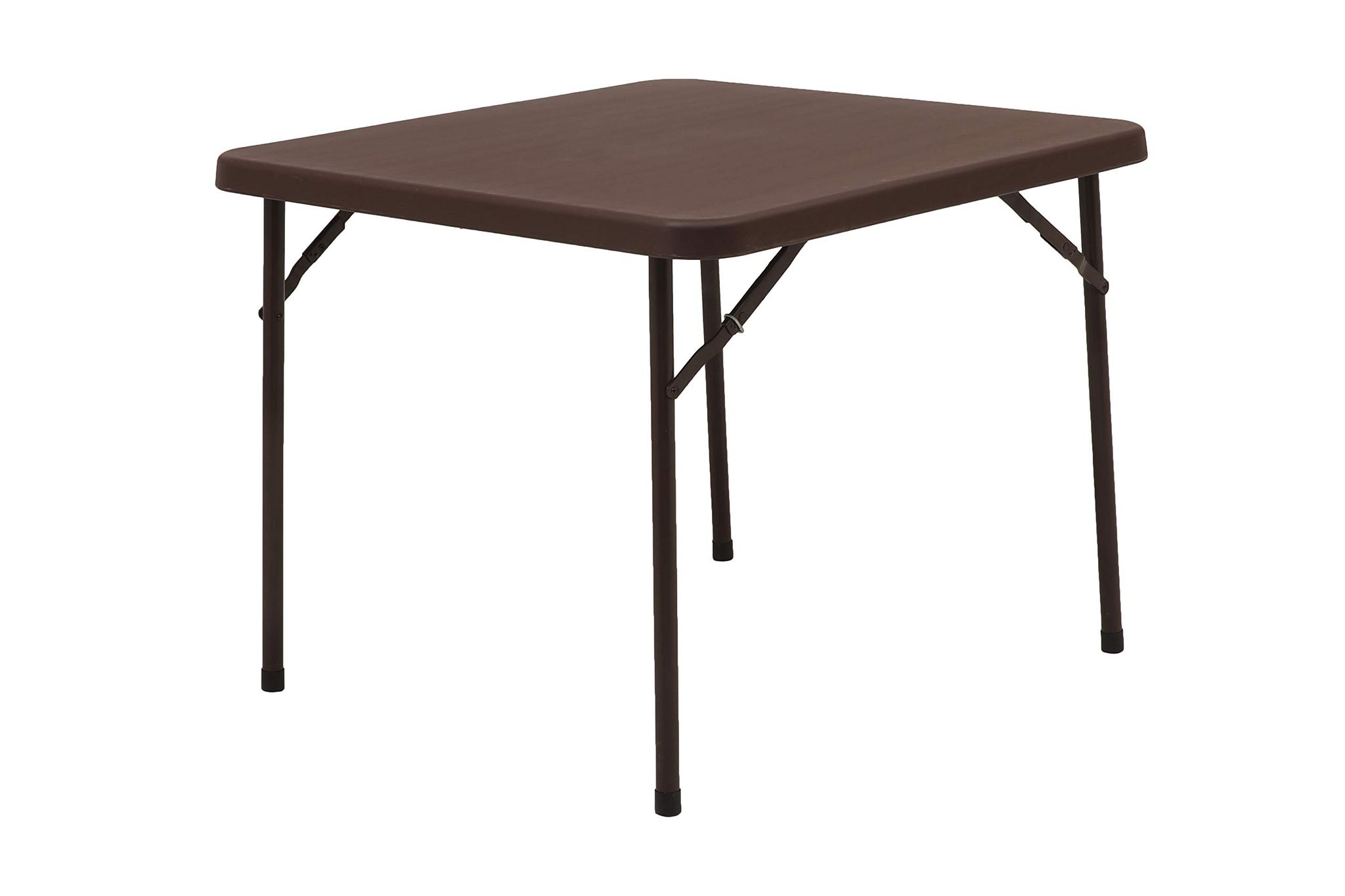 Supreme Furniture Miami Plastic & Stainless Steel Square Top Blow Molded Folding Table for Dining Room/Home/Office/WFH/Garden/Cafe/Restaurants/Hotel and Resort