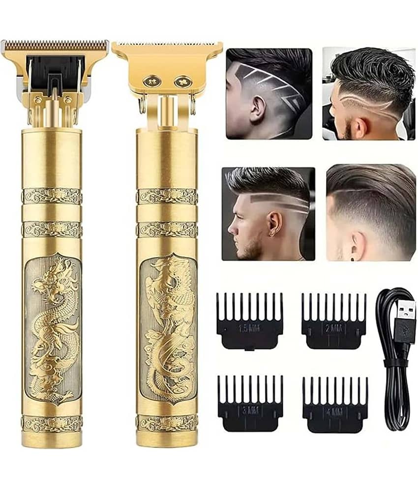 Gatih Hair Trimmer Gold Cordless Beard Trimmer With 120 minutes Runtime