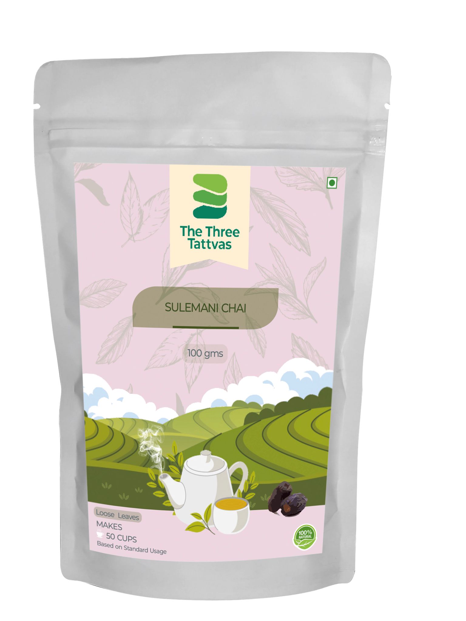 The Three Tattvas Sulemani Tea (No Milk), 100 gm