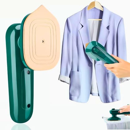 Drumstone (Summer Gift ???? ???????????????????? ????????????????????????????????) Micro Portable Steam Iron for Clothes | 2-in-1 Dry & Wet Ironing | Compact Garment Steamer for Home & Travel | Ideal for ???????????????????????????? Green / Standard