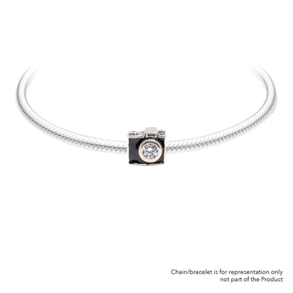 DSLR Camera | 925 Silver charms for Bracelets / Chain-Free / Silver / Modern