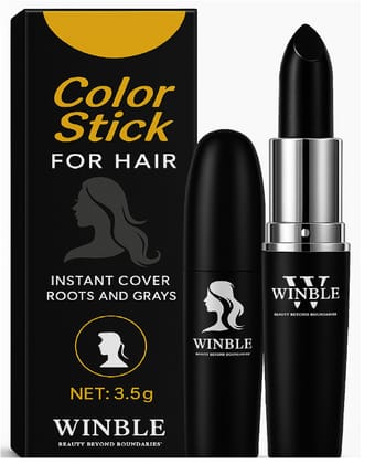 Natural Black Hair Color Stick | Instant Root Touch Up for Grey Hair | Non-Toxic Temporary Hair Dye Pencil for Men & Women | Quick & Mess-Free Hair Colour Stick Natural Black Hair Color Stick | Instant Root Touch Up for Grey Hair | Non-Toxic Temporary Ha