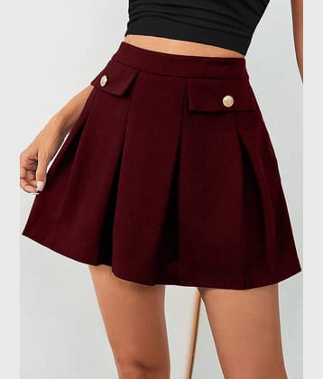 Addyvero Black Polyester Women's Flared Skirt ( Pack of 1 )