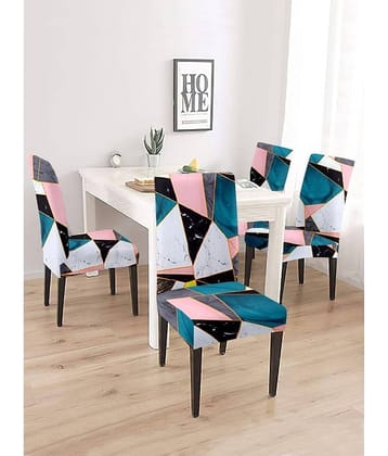 Cortina - 1 Seater Polyester Chair Cover ( Pack of 4 )