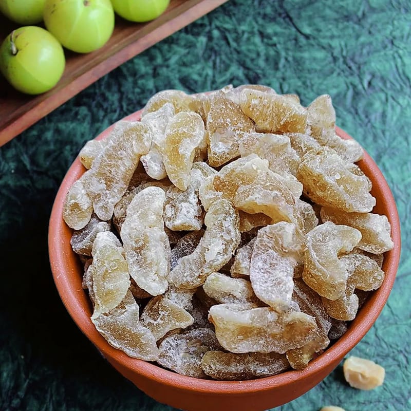 Salted Dry Amla Candy (100g) | Tangy & Flavorful Snack | Healthy Munchies