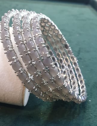Stone bangles handmade 4 bangles in each set