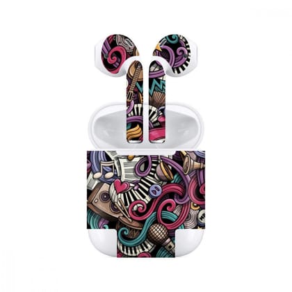 Airpods Music Skin (only cover/केवल कवर) Airpods Music Skin