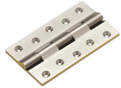 Premium Brass Door Smooth Hinges (Matt Finish with Side Gold Crush), Size: 125mm x 38mm x 4.2mm