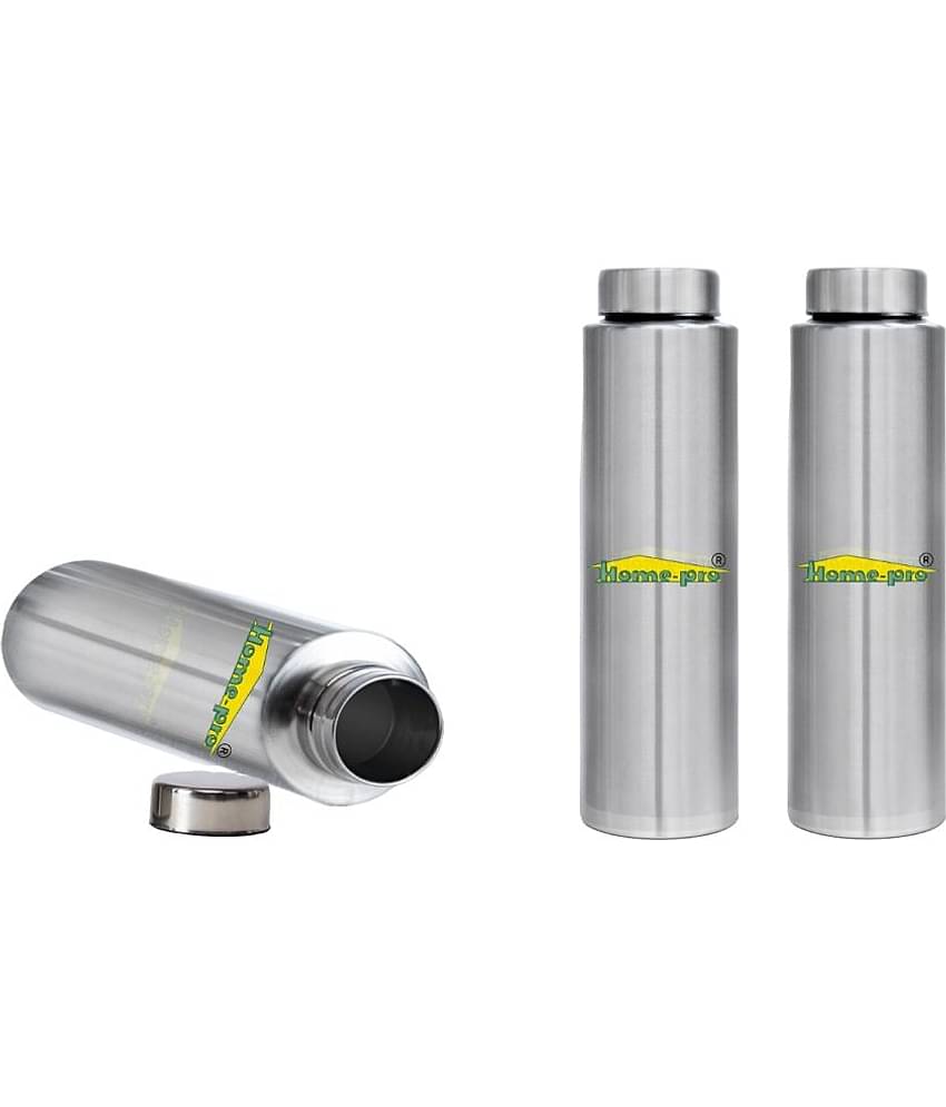 HomePro - Stainless Steel Bottle 100% leak proof Pack of 3 for Home | Gym | Fridge | School | Office | Trekking & Hiking Bottle