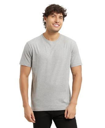 Jockey Men's Regular Fit Round Neck Half Sleeved T-Shirt 2714_Grey Melange_XXL Jockey Men's Regular Fit Round Neck Half Sleeved T-Shirt 2714_Grey Melange_XXL - Grey Melange / 2XL