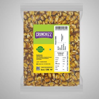 Crunchizz PEANUT CANDY BAR (CHIKKI) I 100 Grams I Pack Of One