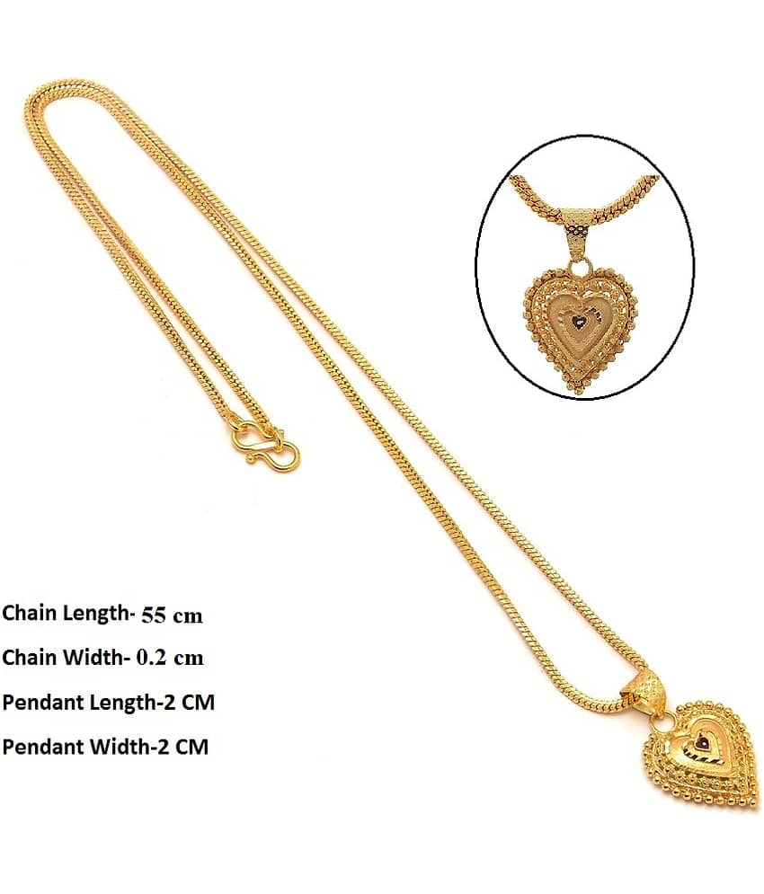 Jewar Mandi - Golden Pendant ( Pack of 1 )