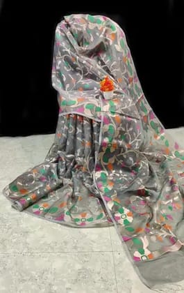 MEENAKARI  MUSLIN ORGANZA  SILK
