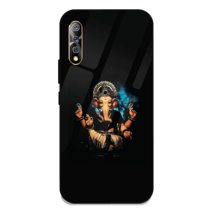 Lord Ganesh - Glass Case For Vivo Models-Vivo S1