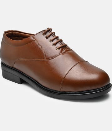 Action - Tan Men's Oxford Formal Shoes