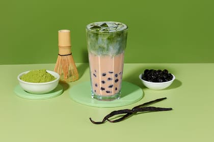 Vanilla Matcha Bubble Tea