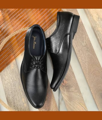 John Karsun - Black Men's Derby Formal Shoes