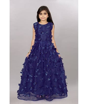 JULEE Net Gown For Girls ( Pack of 1 , Magenta )