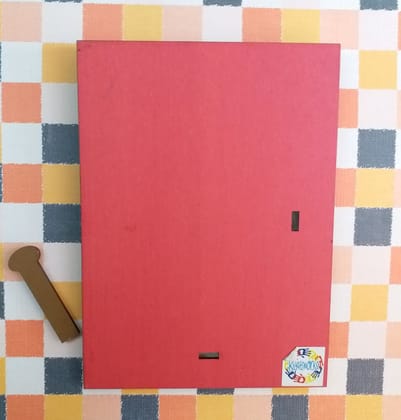 PHULKHARI ART PHOTO FRAME WITH RED BORDERS