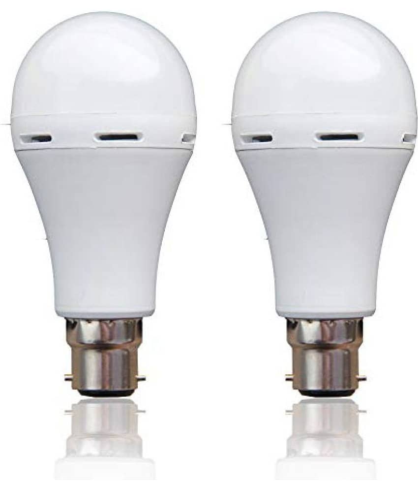 Vizio 9W Emergency Light Rechargable Bulbs White - Pack of 2