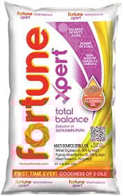 Fortune Xpert Total Balance Oil Blend Of Rice Bran, Soyabean & Flaxseeds 1 LITRE