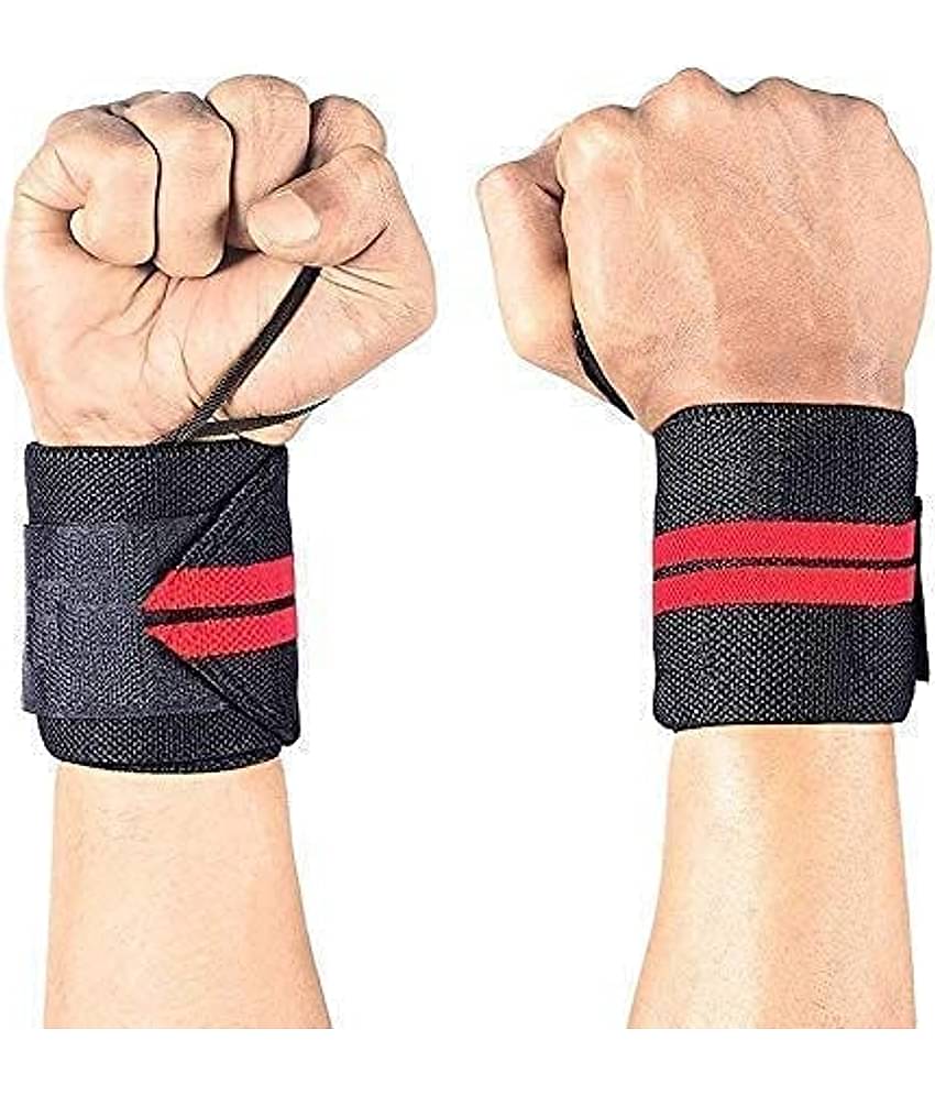 Wrist Band for Men & Women, Wrist Supporter for Gym Wrist Wrap/Straps Gym Accessories for Men for Hand Grip & Wrist Support While Workout & muscle relaxation, Pack of 1