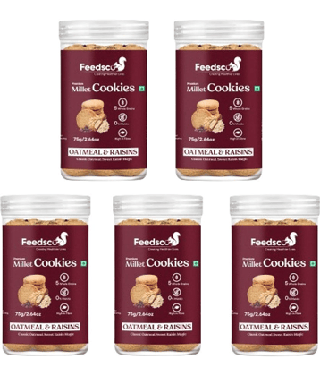 Feedsco Oatmeal Cookies 75 g Pack of 5