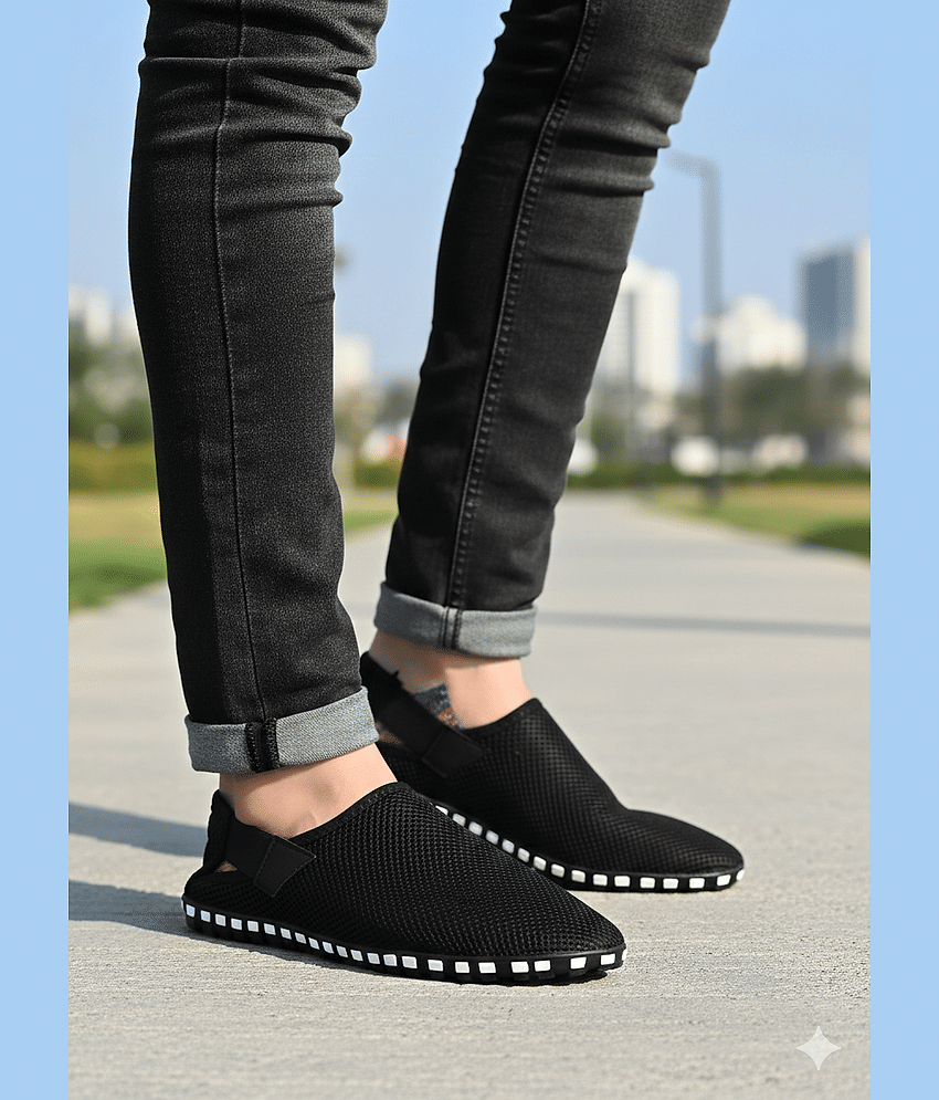 LYO EAGER - Black Men's Korean Sandals
