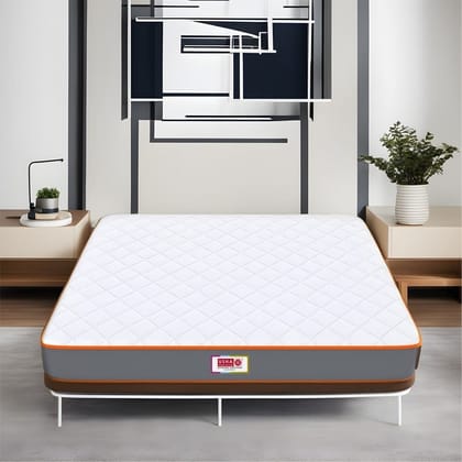 Usha Shriram 7-Zone Dual-Hard and Soft 5 inch Queen High Resilience (HR) Foam Mattress (L x W: 72 inch x 60 inch)