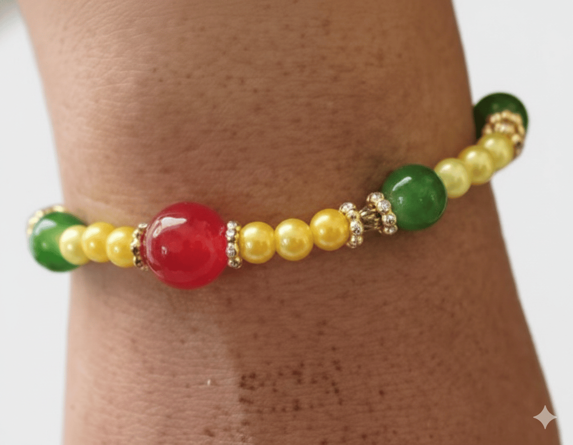 Round Circular Beaded Bracelet for Women – Timeless Design for Daily and Festive Wear