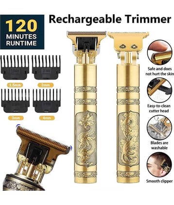 Intimify Hair/Beard Trimmer Gold Corded,Cordless Beard Trimmer With 120 minutes Runtime