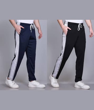 HVBK Multicolor Polyester Men's Trackpants ( Pack of 2 )