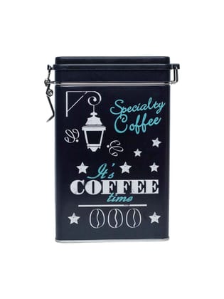 Metal Coffee Jar - Black, 1700Ml