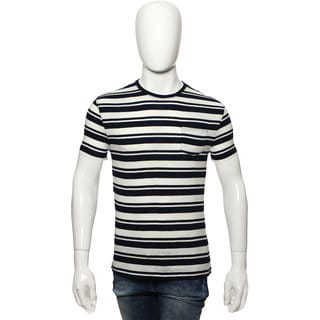 Red Line Navy Stripes Crew Neck T-Shirts